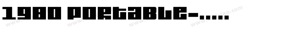 1980 Portable字体转换